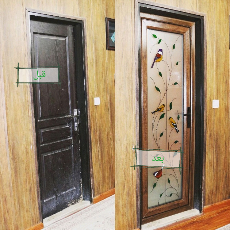 درب سرویسی upvcتعویضی جدید