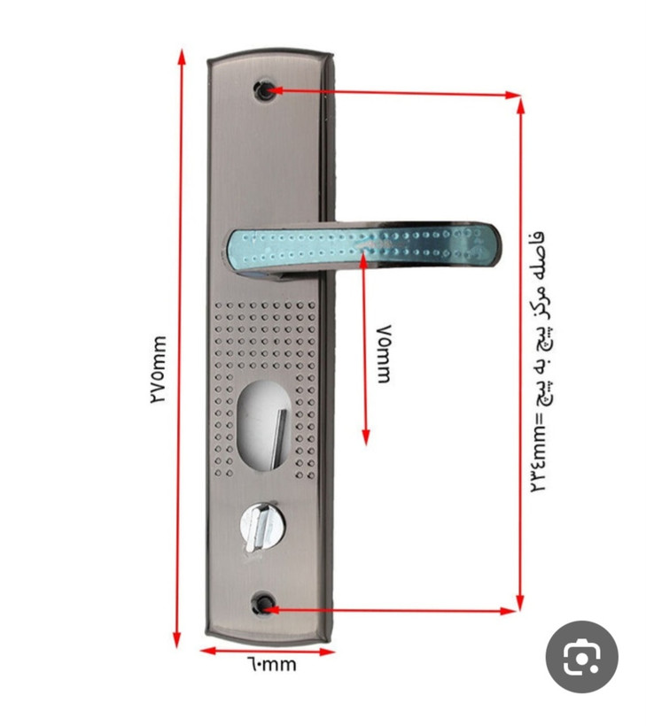 دستگیره دوطرفه درب ضدسرقت چینی