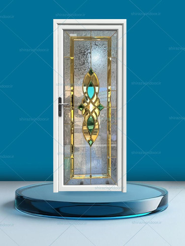 دری سرویس و حمام باشیشه استین گلس