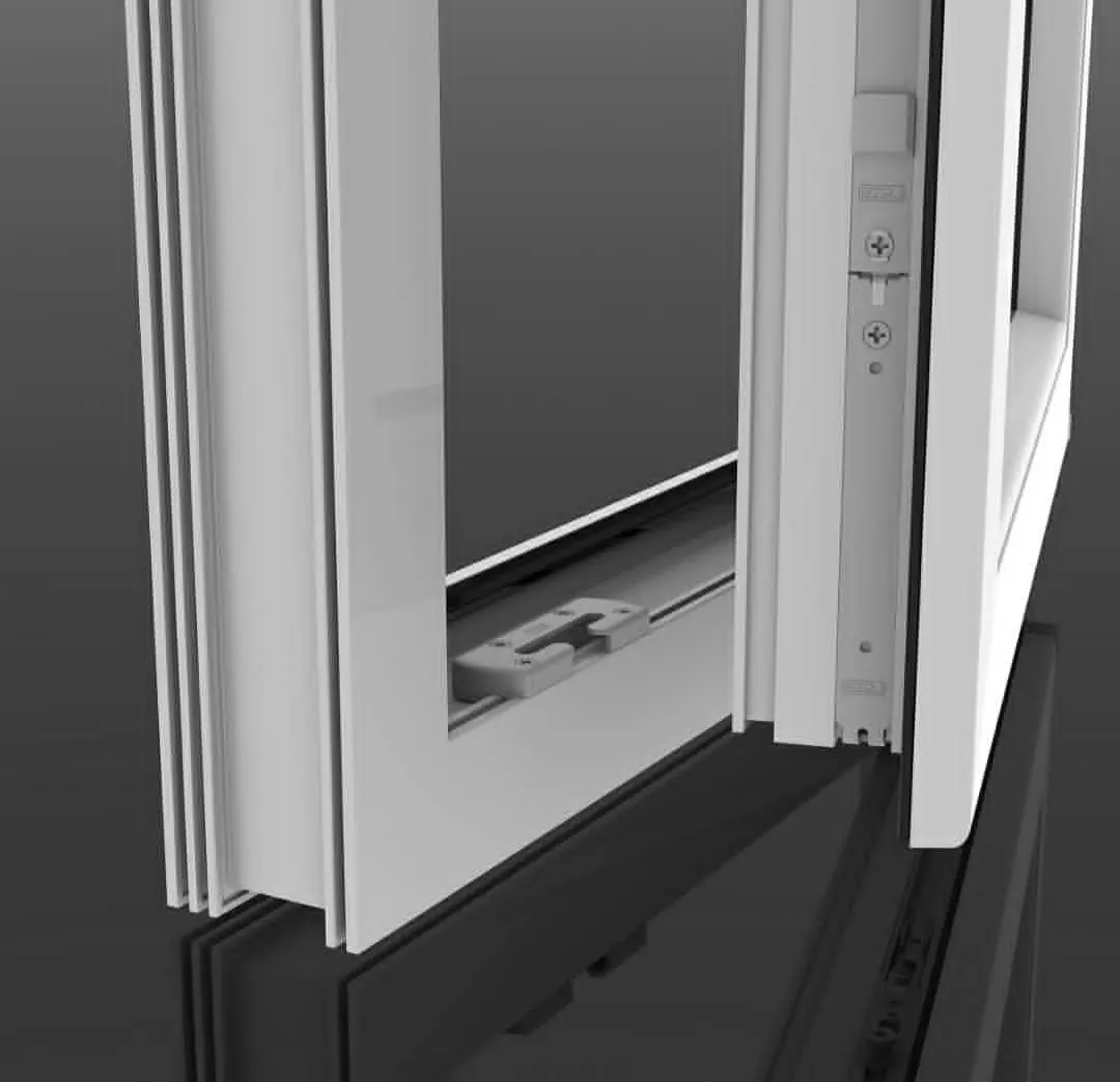 یراق‌آلات پنجره دوجداره upvc