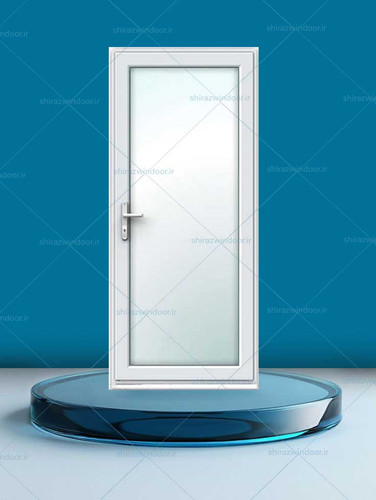 درب upvc سرویس با شیشه مشجر