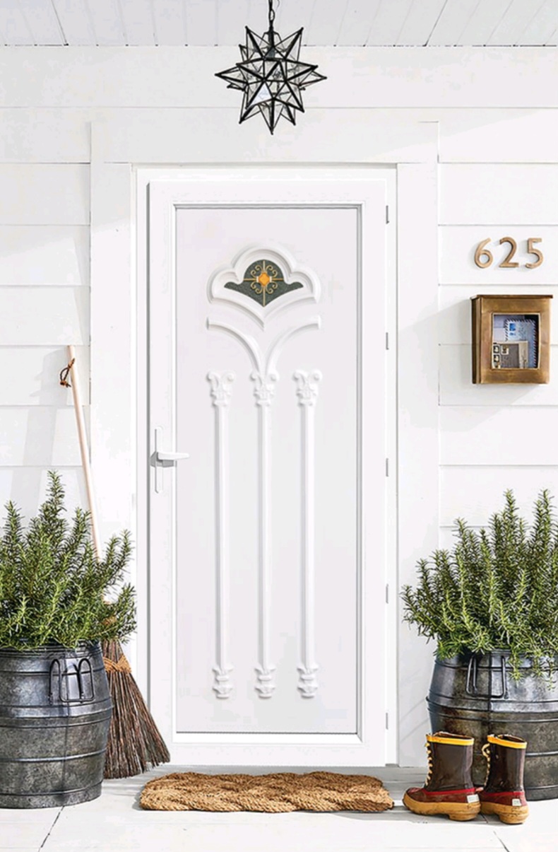 درب upvc با پنل دکوراتیو