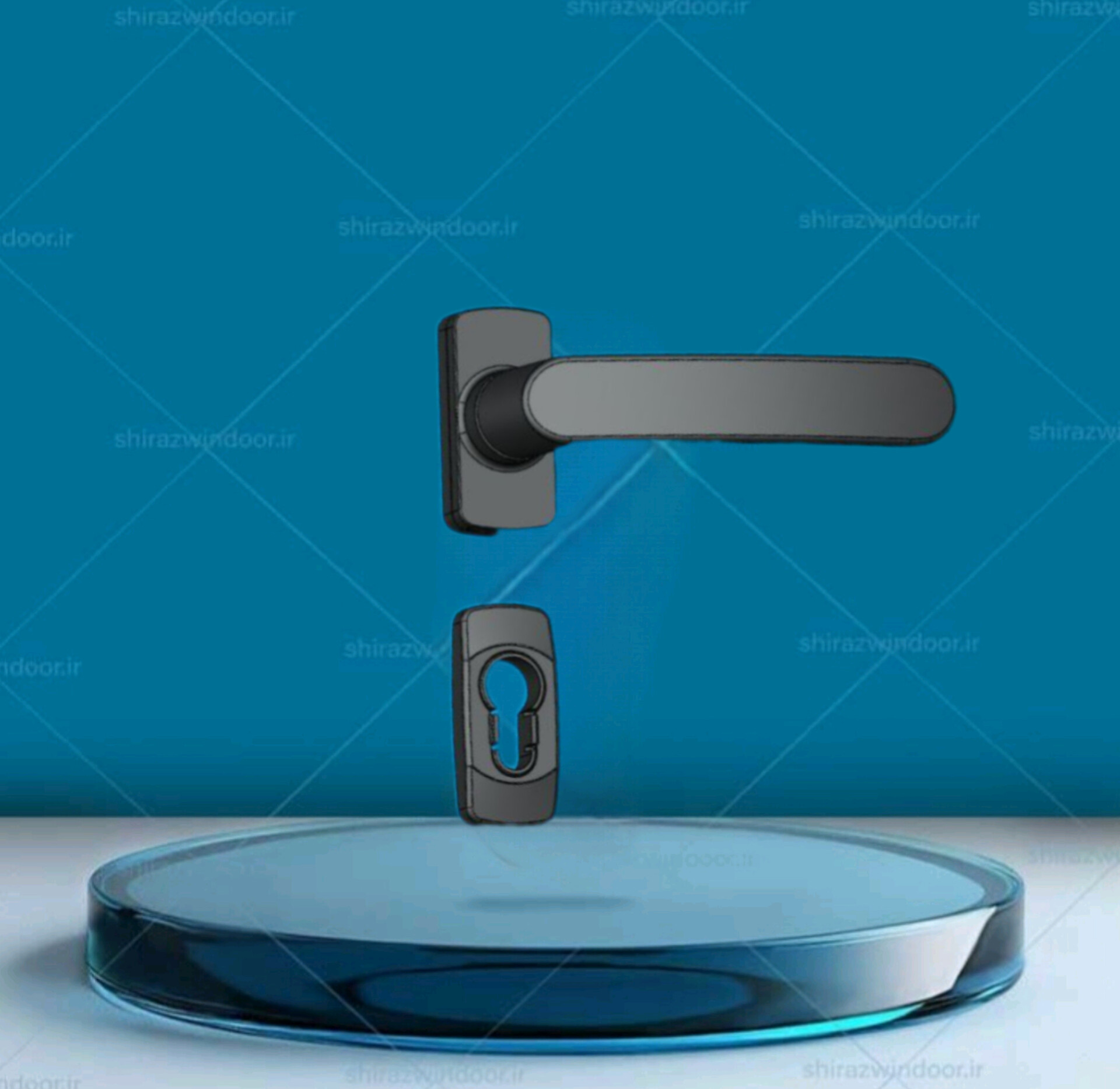 دستگیره درب آلمونیم دوطرفه میکرو